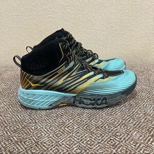 Hoka One One Womens Speedgoat Mid 2 GTX 1106533 Blue Running Shoes Sz 11 Outdoor